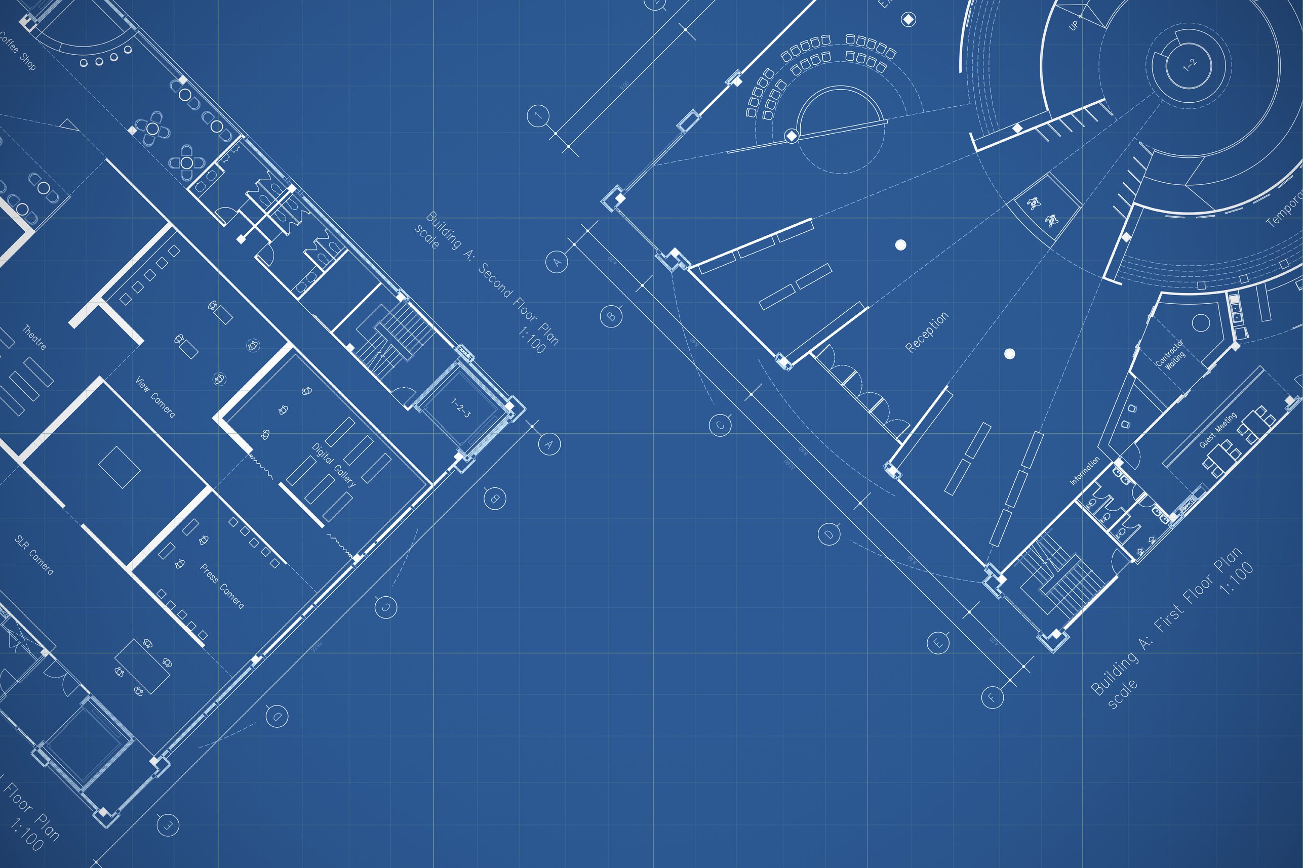 Architecture drawings blueprint, floor plan